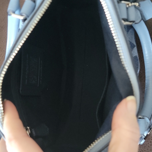 Authentic Coach Blue Denim Satchel & Wallet - Picture 5 of 8